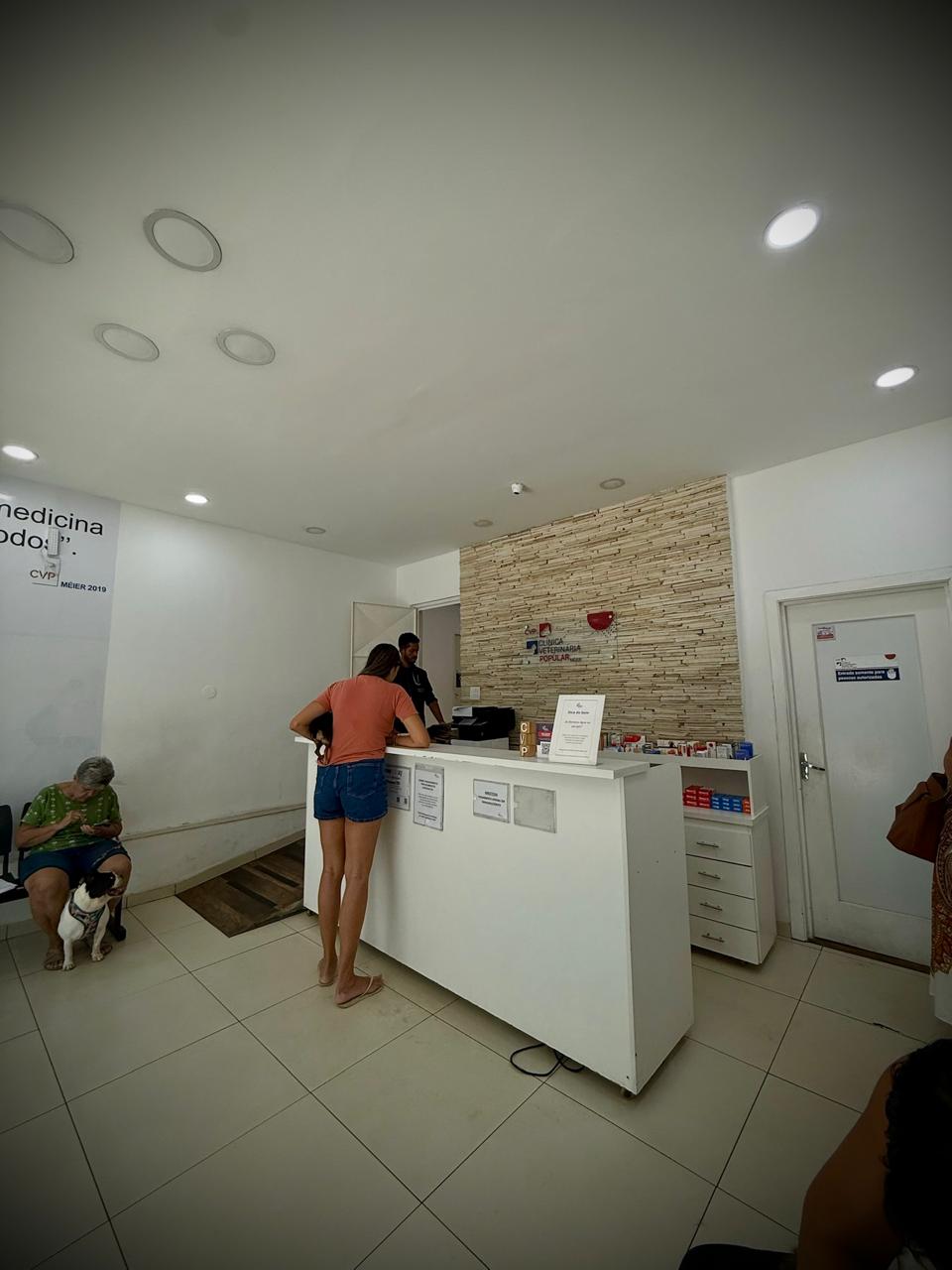 Recepção do hospital veterinário